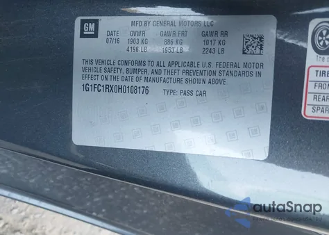 2017 Chevrolet Camaro 2Lt from USA, damaged, VIN 1G1FC1RX0H0108176